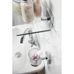 Croydex Chester Flexi-Fix Glass Shelf -Bathroom Products Shop qm441441 d3