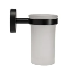 Croydex Black Epsom Flexi-Fix Tumbler & Holder -Bathroom Products Shop qm481821 d2