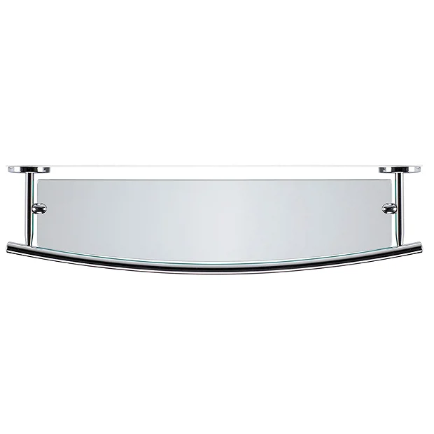 Croydex - Hampstead Glass Shelf - Chrome 1 Croydex - Hampstead Glass Shelf - Chrome