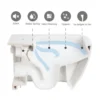 RAK Resort Mini Rimless Close Coupled BTW Toilet + Quick Release Soft Close Urea Seat
