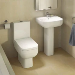RAK Series 600 Bathroom Suite With Orlando Corner Bath - Left Hand Option -Bathroom Products Shop raks600crnlhd1