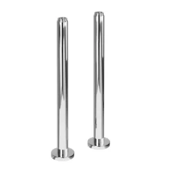 Burlington Riviera Art Deco Chrome Standpipes For Freestanding Bath Taps