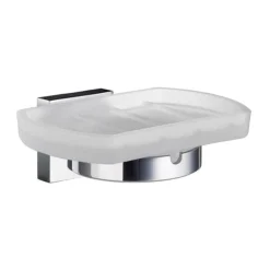 Smedbo House - Polished Chrome Holder With Glass Soap Dish