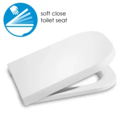 Roca - The Gap Back To Wall WC Pan With Soft-close Seat -Bathroom Products Shop rocathegapbacktowallwcpanwithsoftcloseseatd1