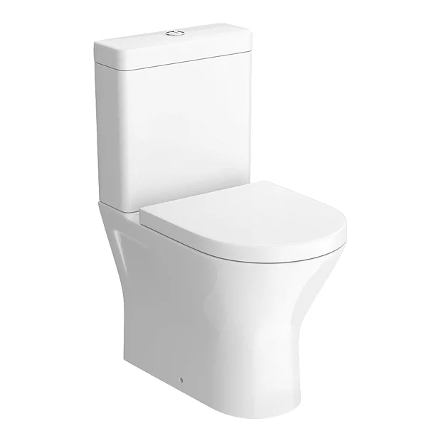RAK Resort Mini Rimless Close Coupled BTW Toilet + Quick Release Soft Close Urea Seat 2 RAK Resort Mini Rimless Close Coupled BTW Toilet + Quick Release Soft Close Urea Seat - Image 2