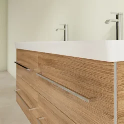 Villeroy & Boch Villeroy And Boch Avento Oak Kansas 1200mm Wall Hung 4-Drawer Double Vanity Unit 11 Villeroy & Boch Villeroy And Boch Avento Oak Kansas 1200mm Wall Hung 4-Drawer Double Vanity Unit -Bathroom Products Shop save29rh01 d4