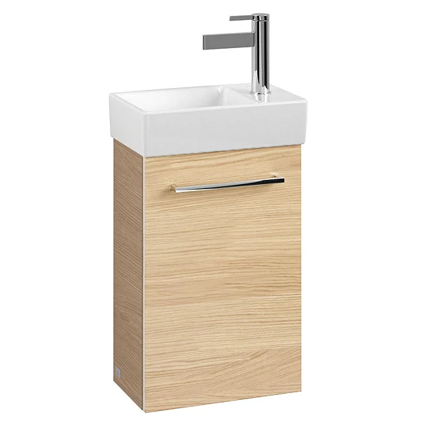 Villeroy & Boch Villeroy And Boch Avento Nordic Oak 360mm Wall Hung Vanity Unit With Left Bowl Basin 2 Villeroy & Boch Villeroy And Boch Avento Nordic Oak 360mm Wall Hung Vanity Unit With Left Bowl Basin - Image 2