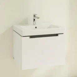 Villeroy & Boch Villeroy And Boch Subway 2.0 Glossy White 600mm Wall Hung 1-Drawer Vanity Unit -Bathroom Products Shop sbgw600 d1