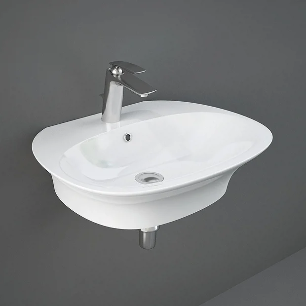 RAK Sensation 60cm 1TH Wall Hung Basin 1 RAK Sensation 60cm 1TH Wall Hung Basin