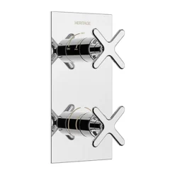 Heritage Salcombe 1 Outlet Concealed Thermostatic Shower Valve - Chrome