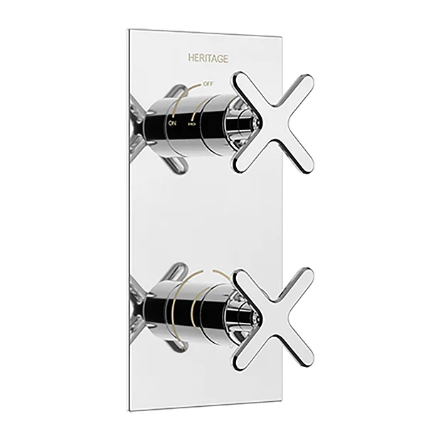 Heritage Salcombe 1 Outlet Concealed Thermostatic Shower Valve - Chrome 1 Heritage Salcombe 1 Outlet Concealed Thermostatic Shower Valve - Chrome