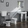 Silverdale Empire Art Deco Low Level Toilet - Excludes Seat