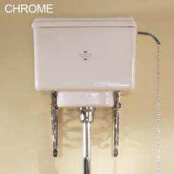 Silverdale Victorian High Level Toilet - Excludes Seat -Bathroom Products Shop silverdalevictorianhighleveltoiletd1