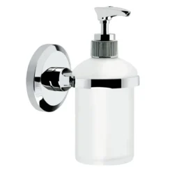 Bristan - Solo Wall Mounted Frosted Glass Soap Dispenser