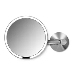 Simplehuman Rechargeable Wall Mounted 20cm Cosmetic Sensor Mirror -Bathroom Products Shop st3002 d1
