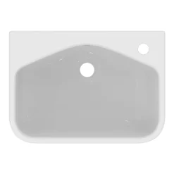 Ideal Standard I.Life S 500mm 1TH Semi-Recessed Basin -Bathroom Products Shop t519501 d1