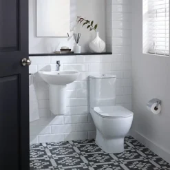 Ideal Standard Tesi Basin 1TH Basin & Semi Pedestal 6 Ideal Standard Tesi Basin 1TH Basin & Semi Pedestal -Bathroom Products Shop tes50sem d1