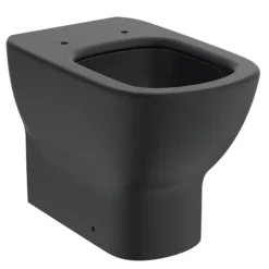 Ideal Standard Tesi Silk Black AquaBlade Back To Wall WC + Soft Close Seat -Bathroom Products Shop tesbbtwsc d1