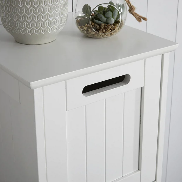 Tongue And Groove 4 Drawer Bathroom Storage Unit - White 4 Tongue And Groove 4 Drawer Bathroom Storage Unit - White - Image 4