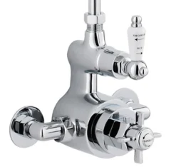 Ultra Traditional Exposed Thermostatic Shower Package With Twin Valve & Riser Kit -Bathroom Products Shop traditionalexposedshowervalverigidriserag302a3170nwd2