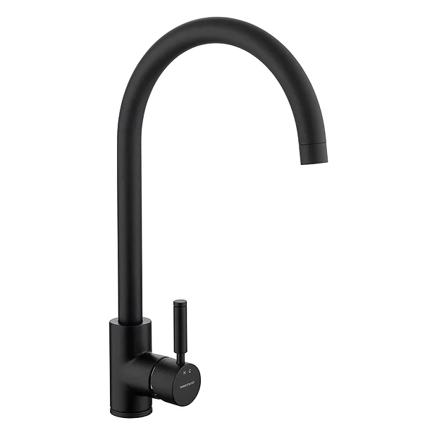 Rangemaster Aquatrend Single Lever Kitchen Mixer Tap - Matt Black 1 Rangemaster Aquatrend Single Lever Kitchen Mixer Tap - Matt Black
