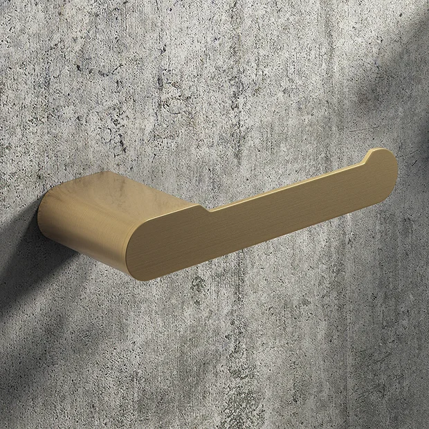 Arezzo Brushed Brass Toilet Roll Holder 2 Arezzo Brushed Brass Toilet Roll Holder - Image 2