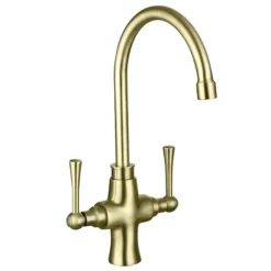 Trafalgar Brushed Brass Kitchen Tap -Bathroom Products Shop trktbb d1