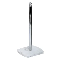 Trafalgar White Marble Effect Spare Toilet Roll Holder