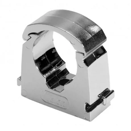 Talon 22mm Chrome Effect Hinged Pipe Clips (Pack Of 10) 3 Talon 22mm Chrome Effect Hinged Pipe Clips (Pack Of 10) - Image 3