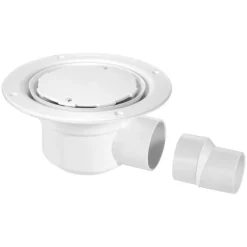 McAlpine 50mm Water Seal Trapped Gully With White Plastic Cover Plate