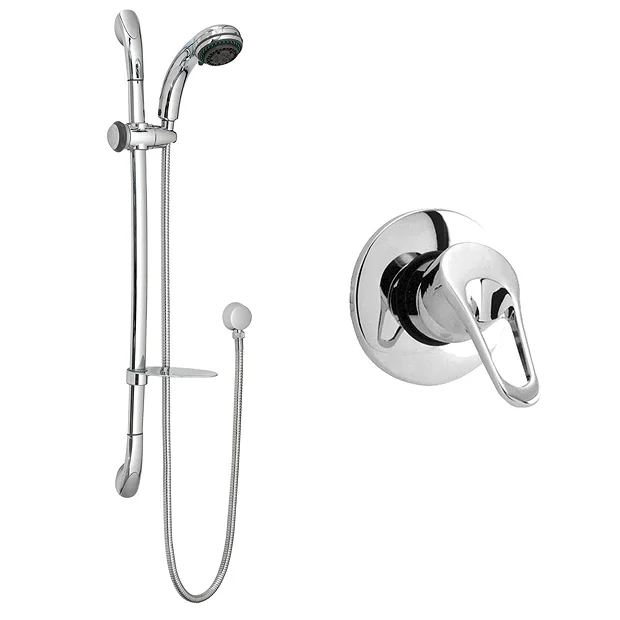 Ultra Ocean Concealed Single Lever Shower Valve + Luxury Slider Rail Kit 2 Ultra Ocean Concealed Single Lever Shower Valve + Luxury Slider Rail Kit - Image 2