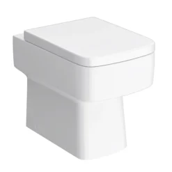 Venice Abstract White Complete Toilet Unit W. Pan, Cistern + Brushed Brass Flush -Bathroom Products Shop va6wcwhtbb d5