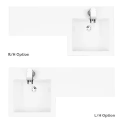 Valencia Bathroom Combination Suite Unit - 900mm Basin W. Black Handle And Square Toilet -Bathroom Products Shop val900sblk d5