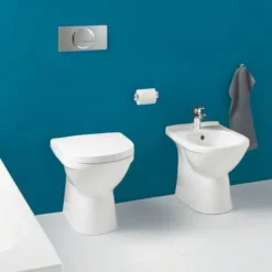 Villeroy & Boch Villeroy And Boch O.novo Back To Wall Toilet + Soft Close Seat -Bathroom Products Shop vbonbtwwc d2