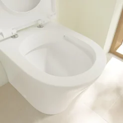 Villeroy & Boch Villeroy And Boch O.novo Compact Back To Wall Toilet + Soft Close Seat -Bathroom Products Shop vboncbtwwc d1