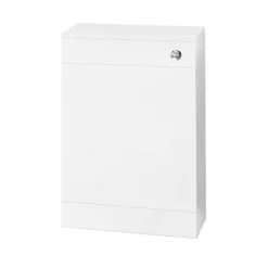 Venice Gloss White Vanity Unit Cloakroom Suite W. Chrome Handle -Bathroom Products Shop ven2ch d3