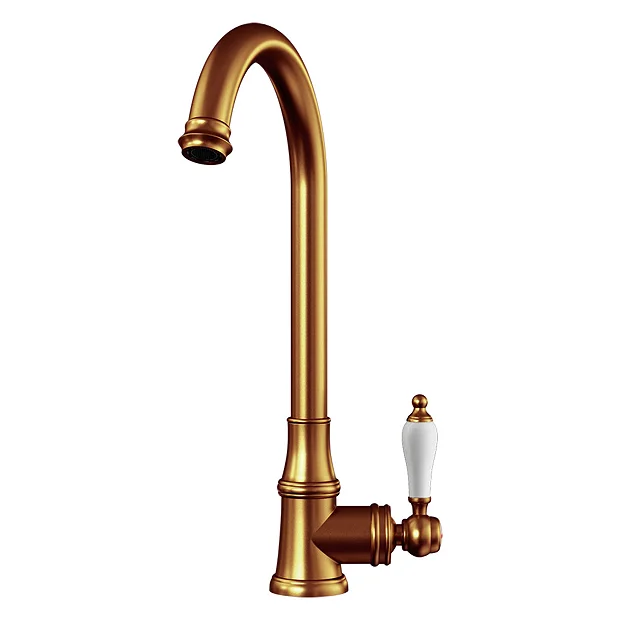 Venice Traditional Kitchen Mixer Tap With Swivel Spout - Brushed Copper 3 Venice Traditional Kitchen Mixer Tap With Swivel Spout - Brushed Copper - Image 3