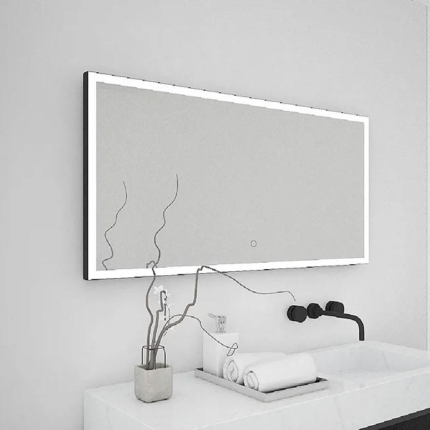 Venice Black 1000 X 700mm LED Illuminated Mirror With Demister Pad 3 Venice Black 1000 X 700mm LED Illuminated Mirror With Demister Pad - Image 3