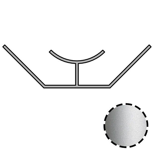 Orion Internal Corner - Satin Aluminium 1 Orion Internal Corner - Satin Aluminium