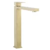 Crosswater Verge Tall Monobloc Basin Mixer Brushed Brass