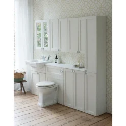 Burlington 60 Back To Wall Unit & Pan (excluding Seat) - Matt White