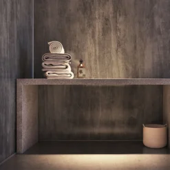 Showerwall Washed Charcoal Waterproof Decorative Wall Panel - Various Size Options -Bathroom Products Shop wascha d1