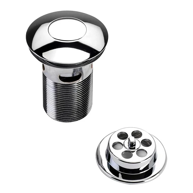 Bristan Round Push Button Slotted Bath Waste 1 Bristan Round Push Button Slotted Bath Waste