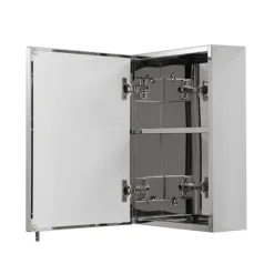 Croydex Avon Single Door Stainless Steel Mirror Cabinet 6 Croydex Avon Single Door Stainless Steel Mirror Cabinet -Bathroom Products Shop wc856005 d1