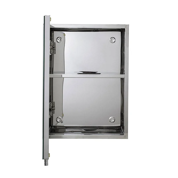 Croydex Avon Single Door Stainless Steel Mirror Cabinet 4 Croydex Avon Single Door Stainless Steel Mirror Cabinet - Image 4