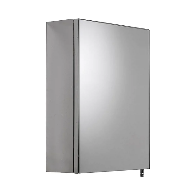 Croydex Avon Single Door Stainless Steel Mirror Cabinet 2 Croydex Avon Single Door Stainless Steel Mirror Cabinet - Image 2