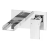 Monza Waterfall Wall Mounted Bath Filler - Chrome