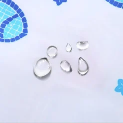 Fish Motif Polyester Shower Curtain W1800 X H1800mm -Bathroom Products Shop wig18sc d1