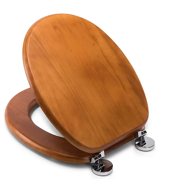 Croydex Flexi-Fix Davos Antique Effect Solid Pine Anti-Bacterial Toilet Seat 4 Croydex Flexi-Fix Davos Antique Effect Solid Pine Anti-Bacterial Toilet Seat - Image 4