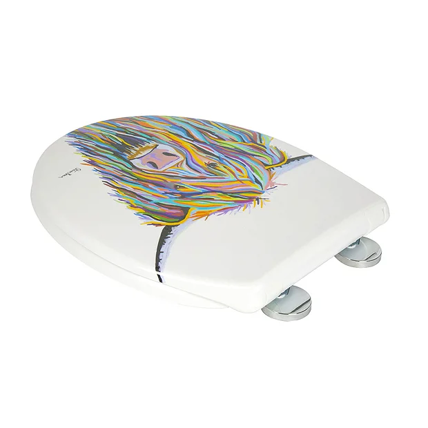 Croydex Angus McCoo Flexi-Fix Toilet Seat By Steven Brown Art 1 Croydex Angus McCoo Flexi-Fix Toilet Seat By Steven Brown Art